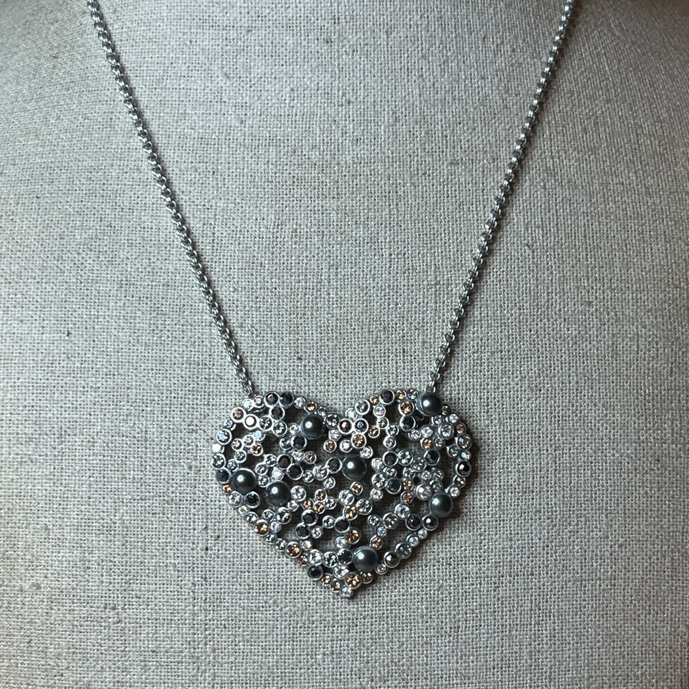 Brighton Crystal Palace Heart Pendant Necklace